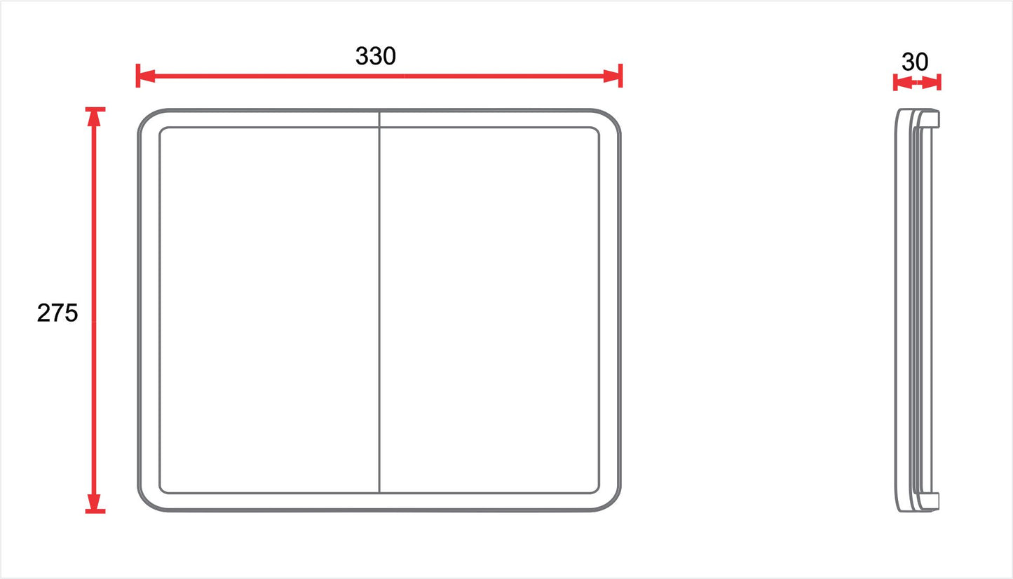 C-Racer Universal Front Mask No8 - MCR8 - Flat Track Number Plate