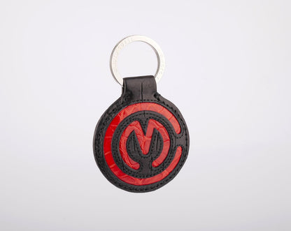 MOTOCORSE Official CROCODILE Leather Key Chain (Fob/Ring)