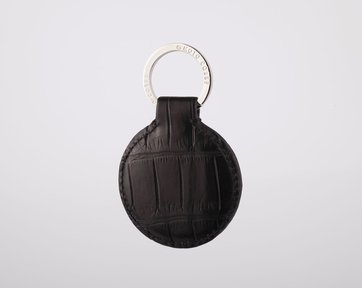 MOTOCORSE Official CROCODILE Leather Key Chain (Fob/Ring)