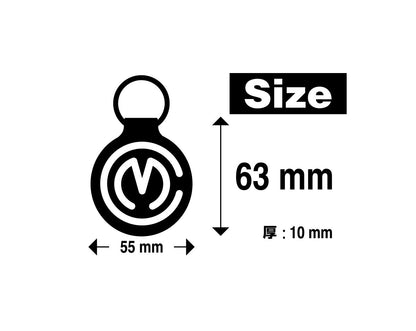 MOTOCORSE Official CROCODILE Leather Key Chain (Fob/Ring)