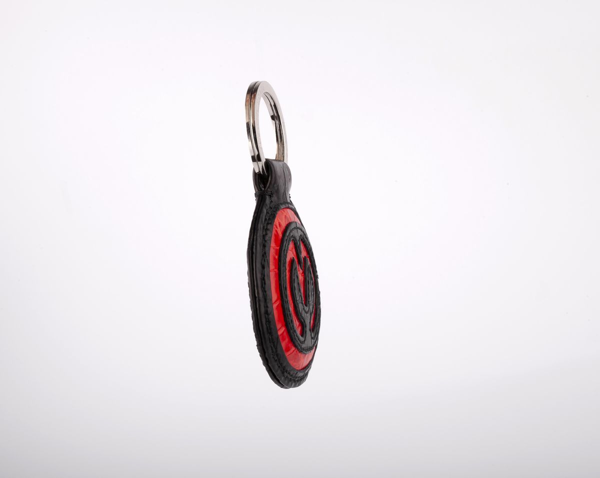 MOTOCORSE Official CROCODILE Leather Key Chain (Fob/Ring)