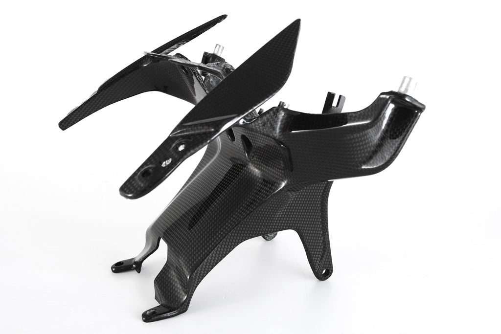 MOTOCORSE - CARBON FIBER FRONT FARING STAY (HEADLIGHT HOLDER) FOR DUCATI PANIGALE V4 / R / S / SPECIALE