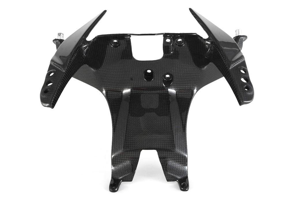 MOTOCORSE - CARBON FIBER FRONT FARING STAY (HEADLIGHT HOLDER) FOR DUCATI PANIGALE V4 / R / S / SPECIALE