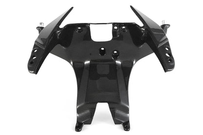 MOTOCORSE - CARBON FIBER FRONT FARING STAY (HEADLIGHT HOLDER) FOR DUCATI PANIGALE V4 / R / S / SPECIALE