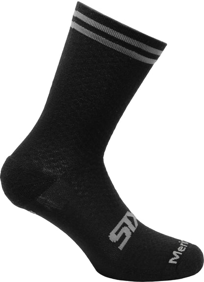 SIX2 Winter Merino Wool Mid-calf Crew Socks