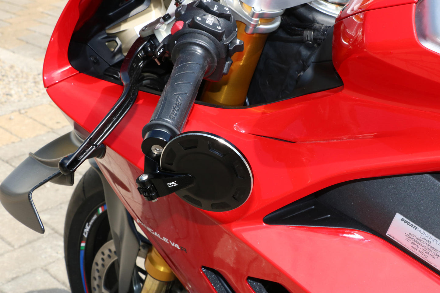 CNC Racing "ROCKET" BICOLOR 81mm Folding Bar End Mirrors - BELLISSIMOTO EXCLUSIVE