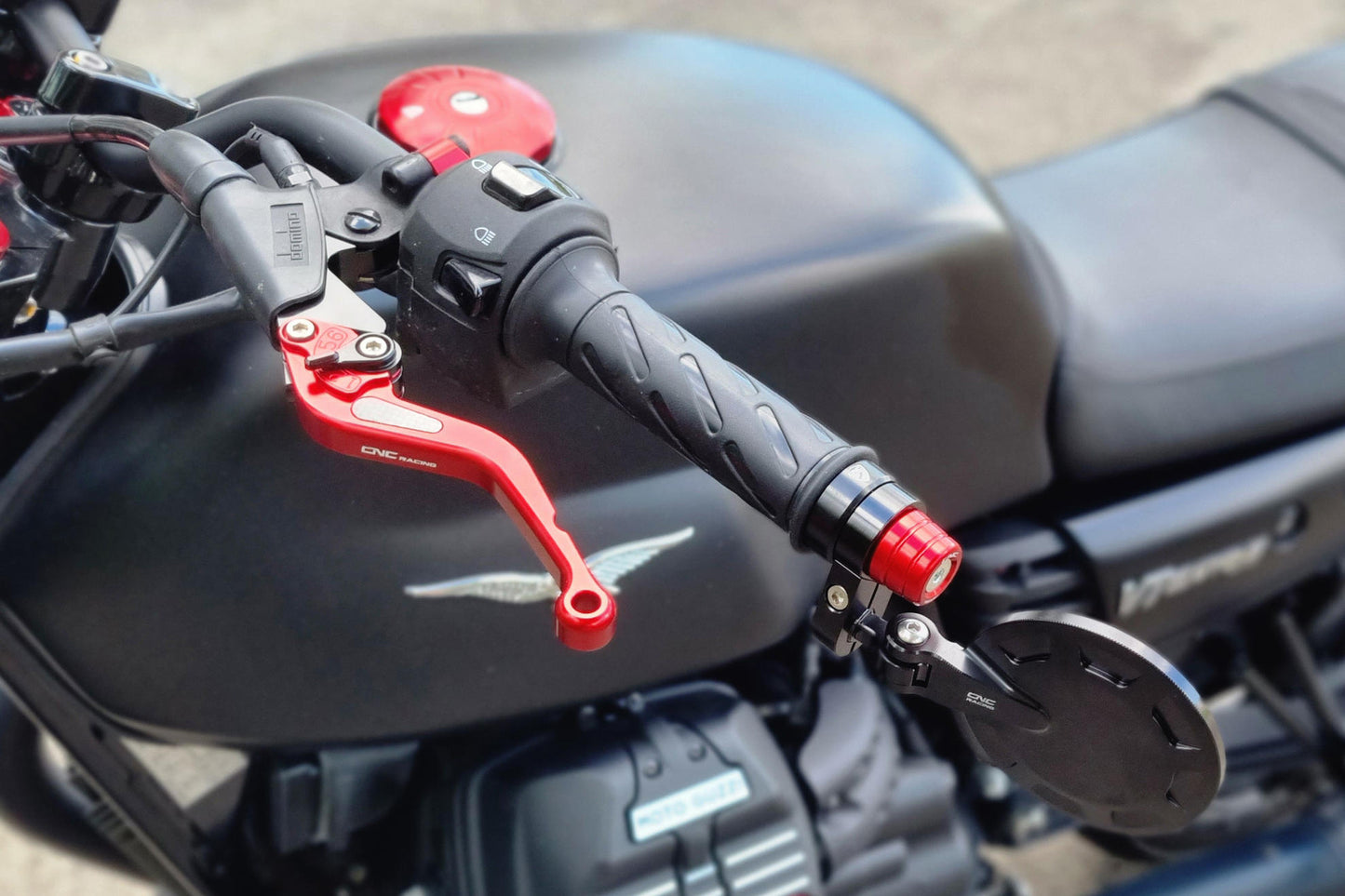 CNC Racing adapter for ROCKET and EVO Mirrors for Moto Guzzi V7 (2019+)