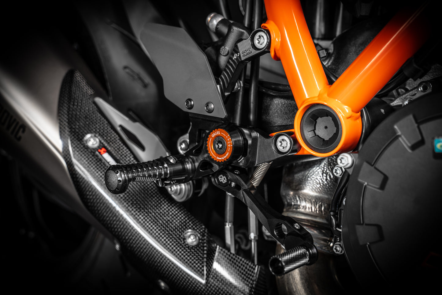 Gilles MUE2 Rearsets for the KTM 1290 Super Duke R (2020+)