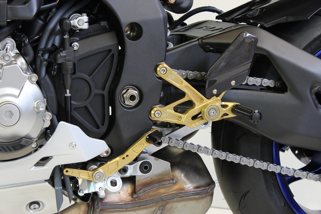 Gilles MUE2 Rearsets for the Yamaha YZF-R1 / R1M (2015+)  and YZF-R1S