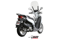 MIVV Slip-on, Mover Black, Standard Exhaust For Honda SH300 2007-2021