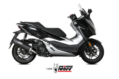 MIVV Slip-On, Mover Black, Standard Exhaust For Honda Forza 300 2018-2021