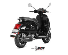 MIVV Slip-on, Mover Black, Standard Exhaust For Vespa GTS 300 2008-2020