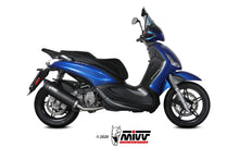 MIVV Full System 1x1, Mover Black, Standard Exhaust For Piaggio Beverly 350 2017-2020
