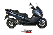MIVV Slip-on, Mover Black, Standard Exhaust For Suzuki Burgman 400 2017-2020