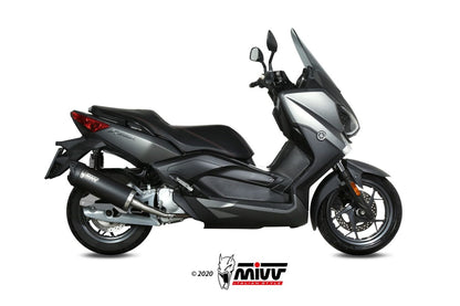 MIVV Slip-on, Mover Black, Standard Exhaust For Yamaha X-Max 125 2017-2020