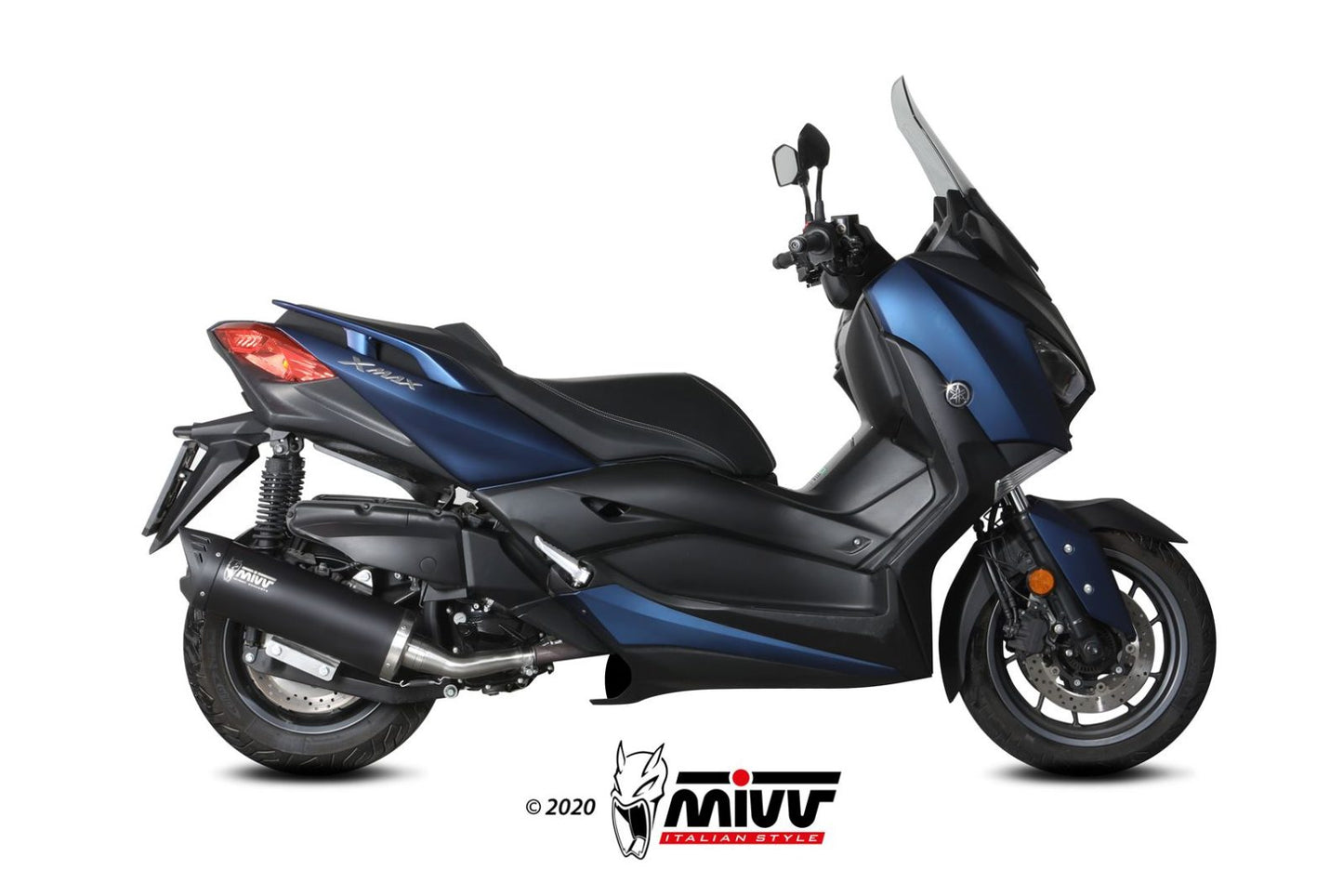 MIVV Slip-on, Mover Black, Standard Exhaust For Yamaha X-Max 400 2017-2020