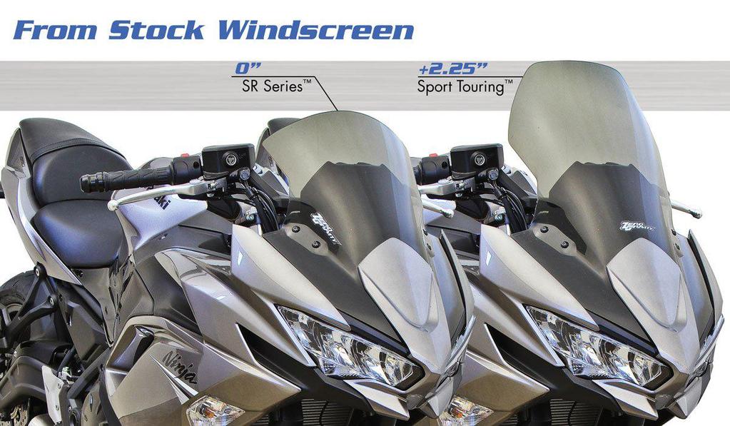 Zero Gravity Racing Windshields for the Kawasaki Ninja 650 (2020-2021)