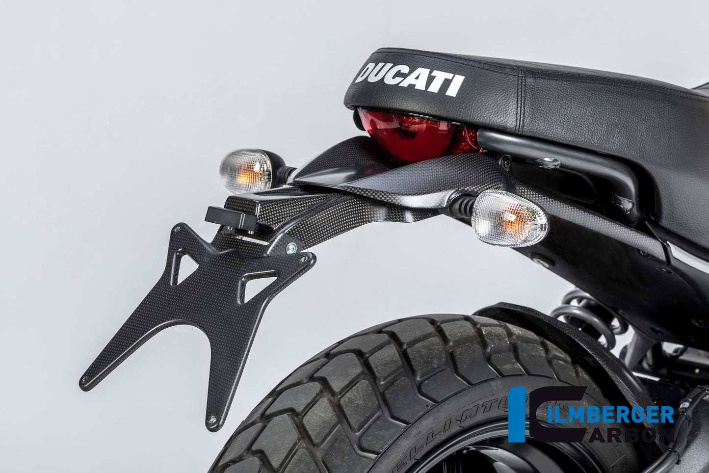 Ilmberger Carbon Upper Numberplate Holder for the Ducati Scrambler Icon '14-25 / Scrambler Classic '14-20 / Scrambler Sixty2 '16-23 / Scrambler Desert Sled '17-24