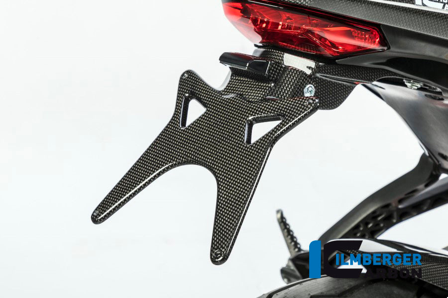 Ilmberger Carbon Number Plate Holder, Short for the Ducati Monster 1200S '17, Supersport '17-22
