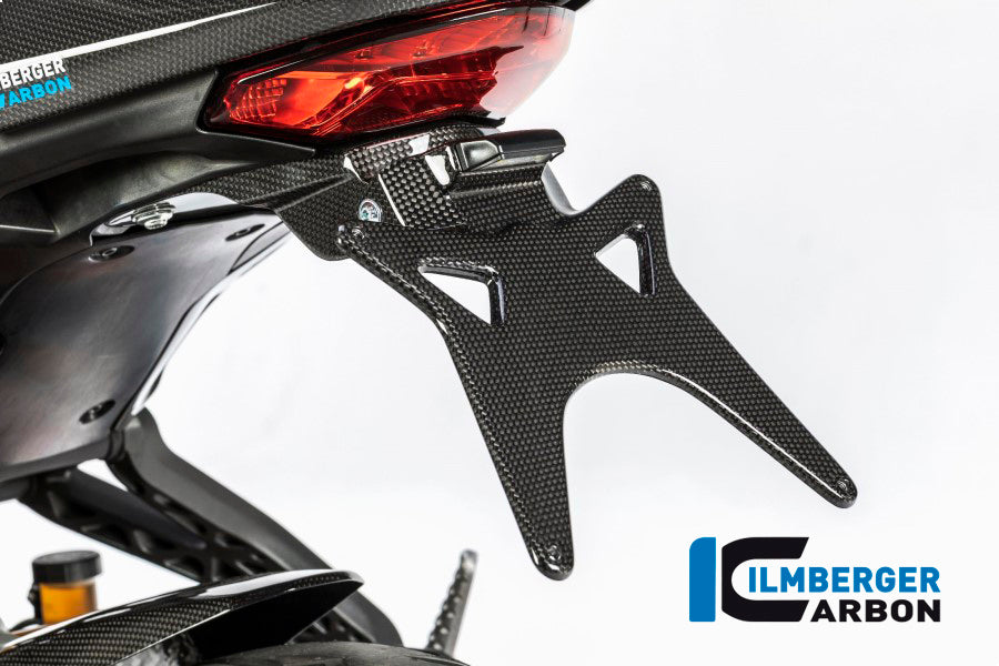 Ilmberger Carbon Number Plate Holder, Short for the Ducati Monster 1200S '17, Supersport '17-22