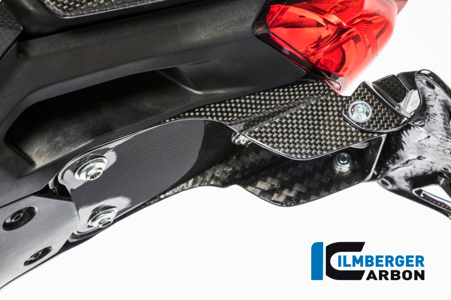 Ilmberger Carbon Number Plate Holder, Short for the Ducati Monster 1200S '17, Supersport '17-22