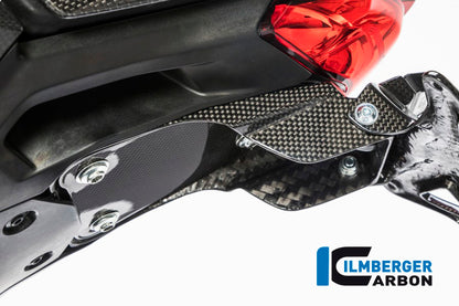 Ilmberger Carbon Number Plate Holder, Short for the Ducati Monster 1200S '17, Supersport '17-22