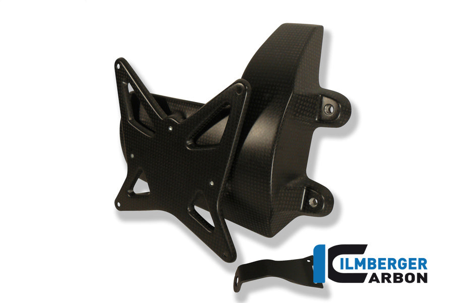 Ilmberger Carbon Number Plate Holder incl Rear Sprocket Protection Carbon for the Ducati Diavel 2011 - 2014