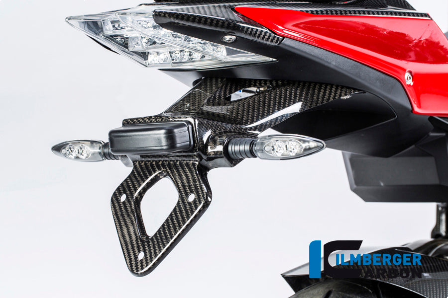 Ilmberger Carbon Number Plate Holder, Carbon for the BMW S 1000 R '14-25 / S 1000 RR '09-24 / HP4 '12-25