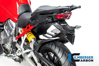 Ilmberger Carbon Numberplate Holder Matt for the Ducati Multistrada V4 / V4 S '20 / V4 Pikes Peak '21-25 / V4 Rs '24