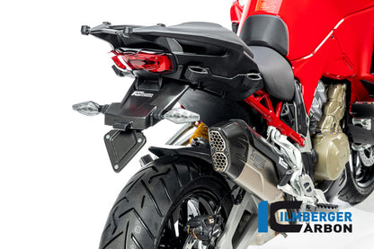 Ilmberger Carbon Numberplate Holder Matt for the Ducati Multistrada V4 / V4 S '20 / V4 Pikes Peak '21-25 / V4 Rs '24
