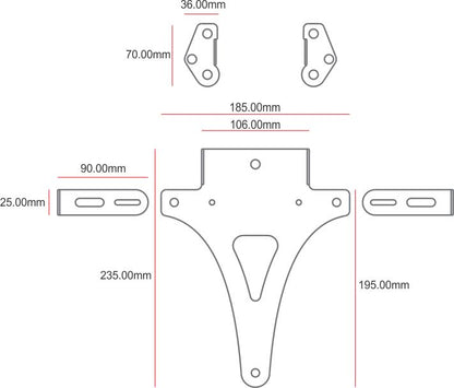 C-Racer Universal License Plate Holder - NUNP