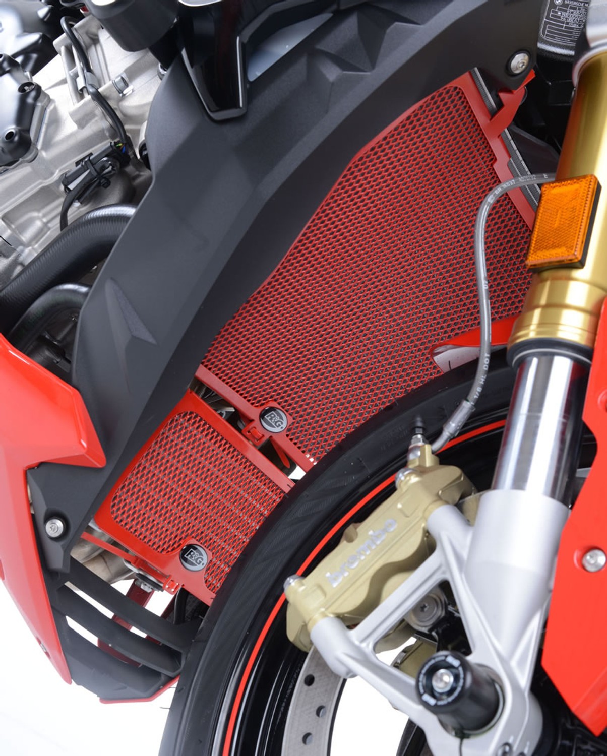 R&G Racing Oil Cooler Guard for BMW S1000RR '10-'18, HP4 / S1000R '14-'20, S1000XR '15-'19
