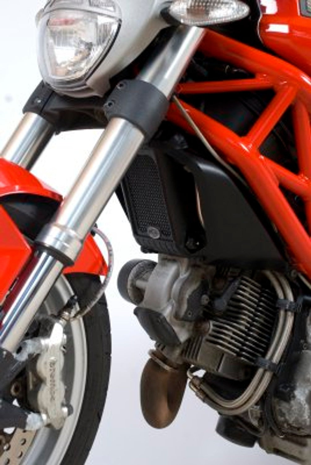 R&G Racing Oil Cooler Guard for Ducati Monster 1100 / Monster 1100S '07-'19, Monster 1100 Evo '08-'16, Monster 795 / Monster 796 '08-'15