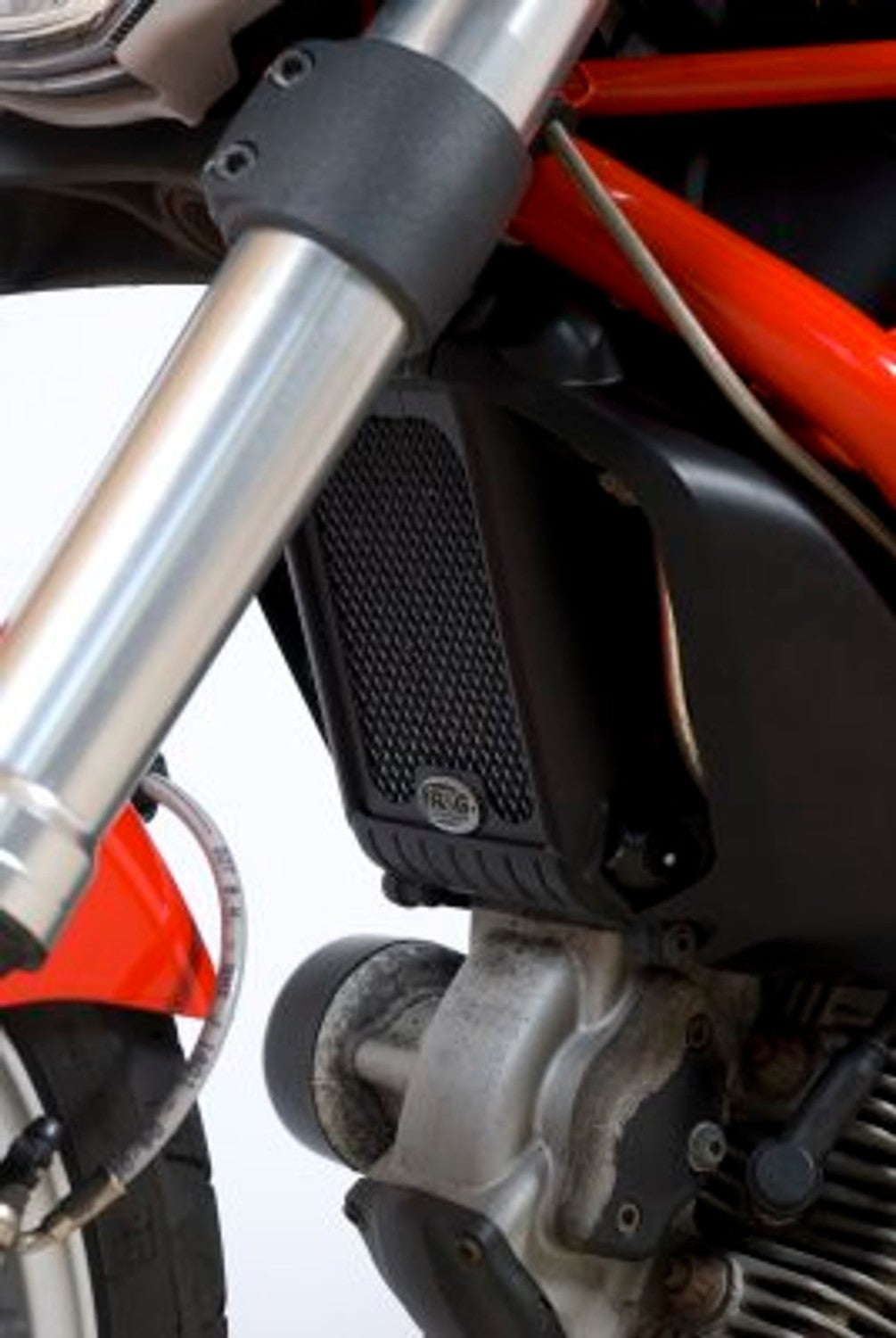 R&G Racing Oil Cooler Guard for Ducati Monster 1100 / Monster 1100S '07-'19, Monster 1100 Evo '08-'16, Monster 795 / Monster 796 '08-'15