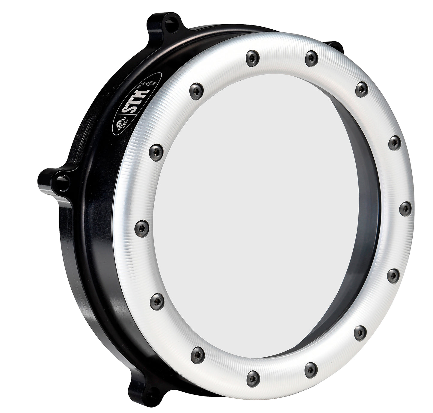 STM Clear Wet Clutch Cover For Ducati 1299 / 1199 / 959 Panigale (all) - Sculptured Ring