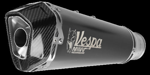 MIVV Full System 1x1, Delta Race Black, Standard Exhaust For Vespa GTS 300 2008-2020