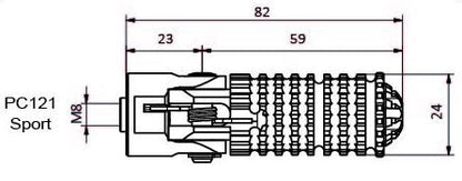 CNC Racing Universal 'SPORT' Folding Footpeg Kit w/M8 Bolt Mounting