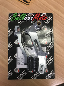 CNC Racing 'Easy Foot Lever Kit for 2015+ Multistrada 1200/950 with Solid Toe Pegs