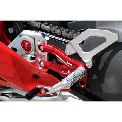 CNC Racing PRAMAC RACING LIMITED EDITION RPS EASY Adjustable Rearset for the Ducati Panigale V4 / S / Speciale / R