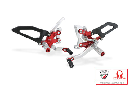 CNC Racing PRAMAC RACING LIMITED EDITION RPS Adjustable Rearset for the Ducati Streetfighter V2