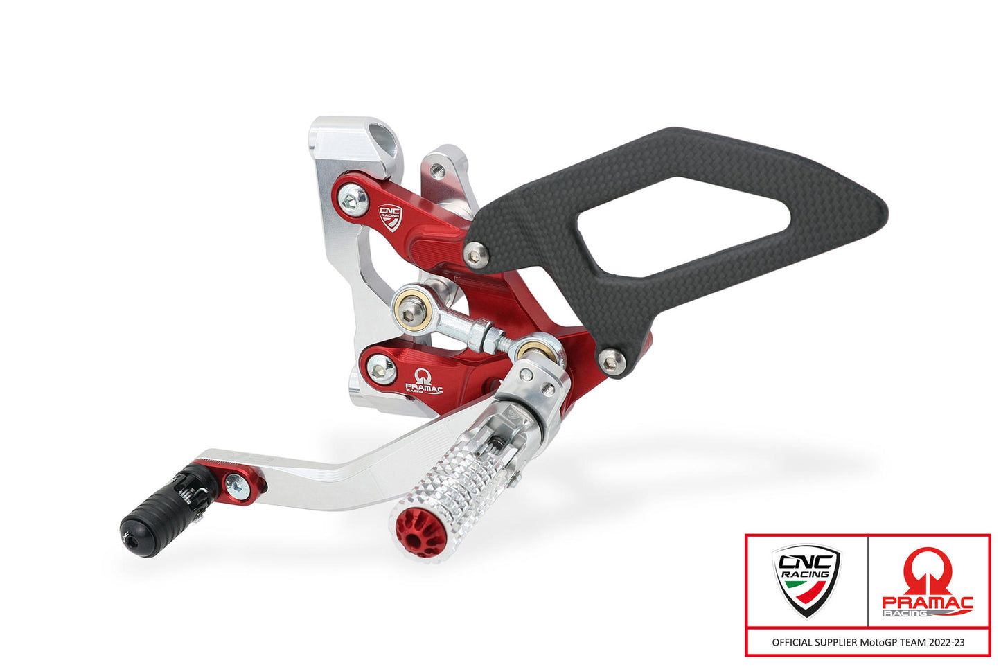 CNC Racing PRAMAC RACING LIMITED EDITION RPS Adjustable Rearset for the Ducati Streetfighter V2