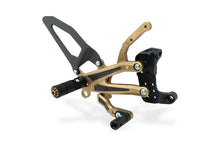 CNC Racing BRONZE and CARBON LIMITED EDITION RPS Adjustable Rearset for the Ducati Streetfighter V4 / S / SP - with Carbon Heel guard