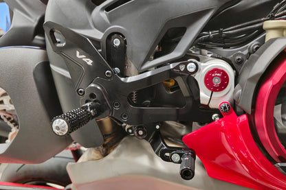 CNC Racing Adjustable Rearset for the Ducati Panigale V4 / S (2025+)