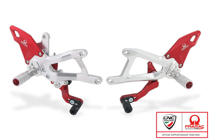 CNC Racing PRAMAC RACING LIMITED EDITION Adjustable Rearset for the Ducati Panigale V4 / S (2025+)