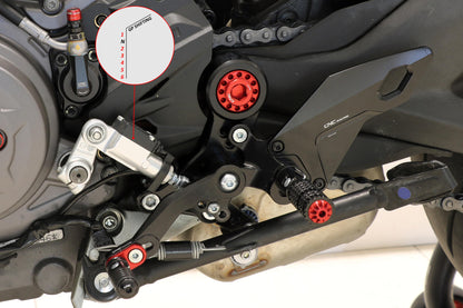 CNC Racing Adjustable Rearsets For Ducati Monster 937