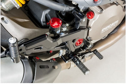 CNC Racing SPORT Adjustable Rearsets for Ducati Monster 1200 and 821