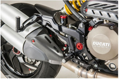 CNC Racing TOURING Adjustable Rearsets for Ducati Monster 1200 and 821