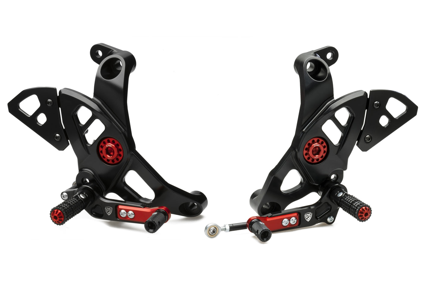 CNC Racing Adjustable Rearsets for Ducati Monster 1200R,  2017+ 1200 / S, 2018+ 821, and 2017+ Supersport /S