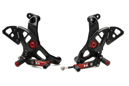 CNC Racing Adjustable Rearsets for Ducati Monster 1200R,  2017+ 1200 / S, 2018+ 821, and 2017+ Supersport /S