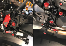 CNC Racing Adjustable Rearsets for Ducati Monster 1200R,  2017+ 1200 / S, 2018+ 821, and 2017+ Supersport /S